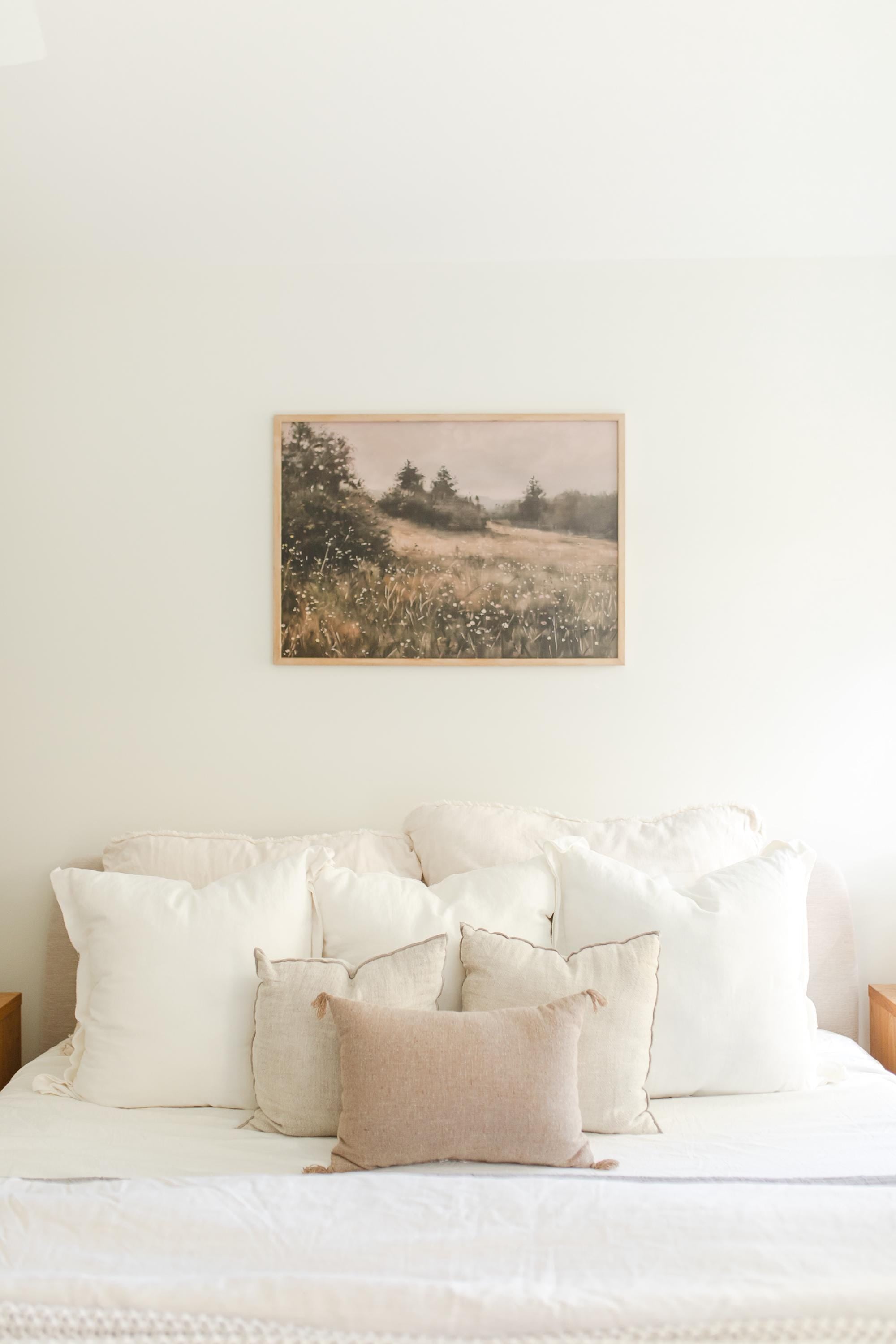 Wood Framed Print - Evergreen Field - Handmade in USA, gallery wall art, framed decor