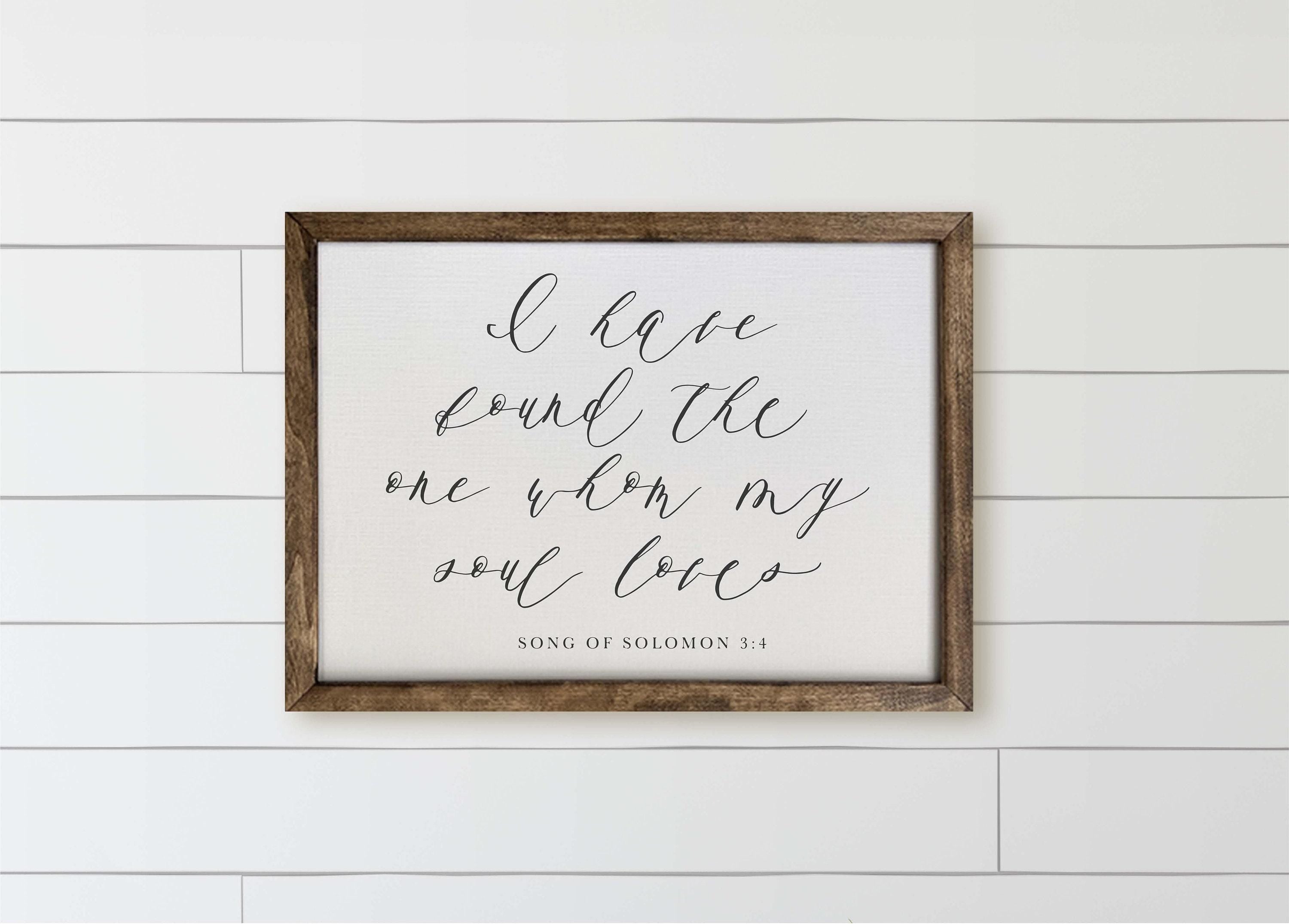 Wood Framed Sign: I Have Found The One, Rustic Home Decor