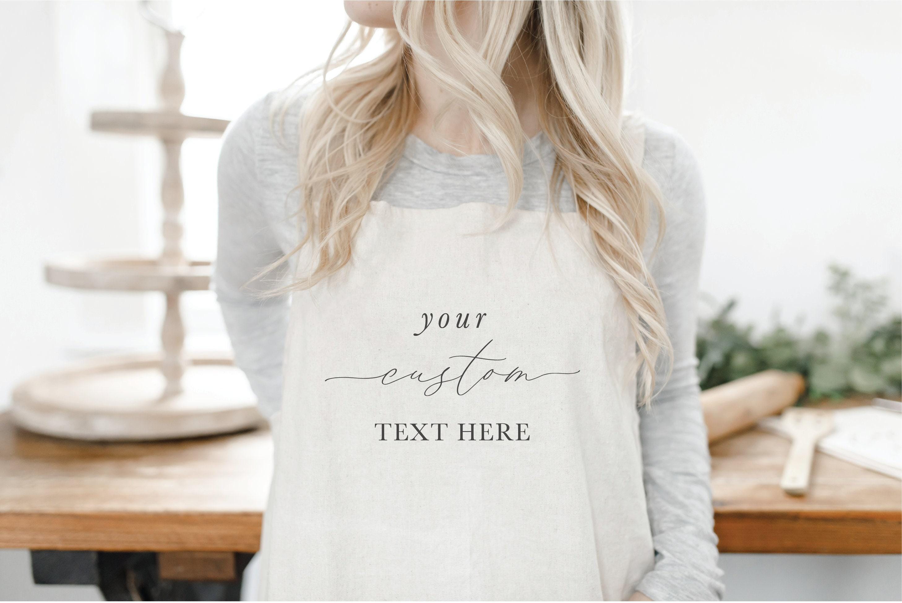 Women's Apron - Custom Design - Your Text Here!