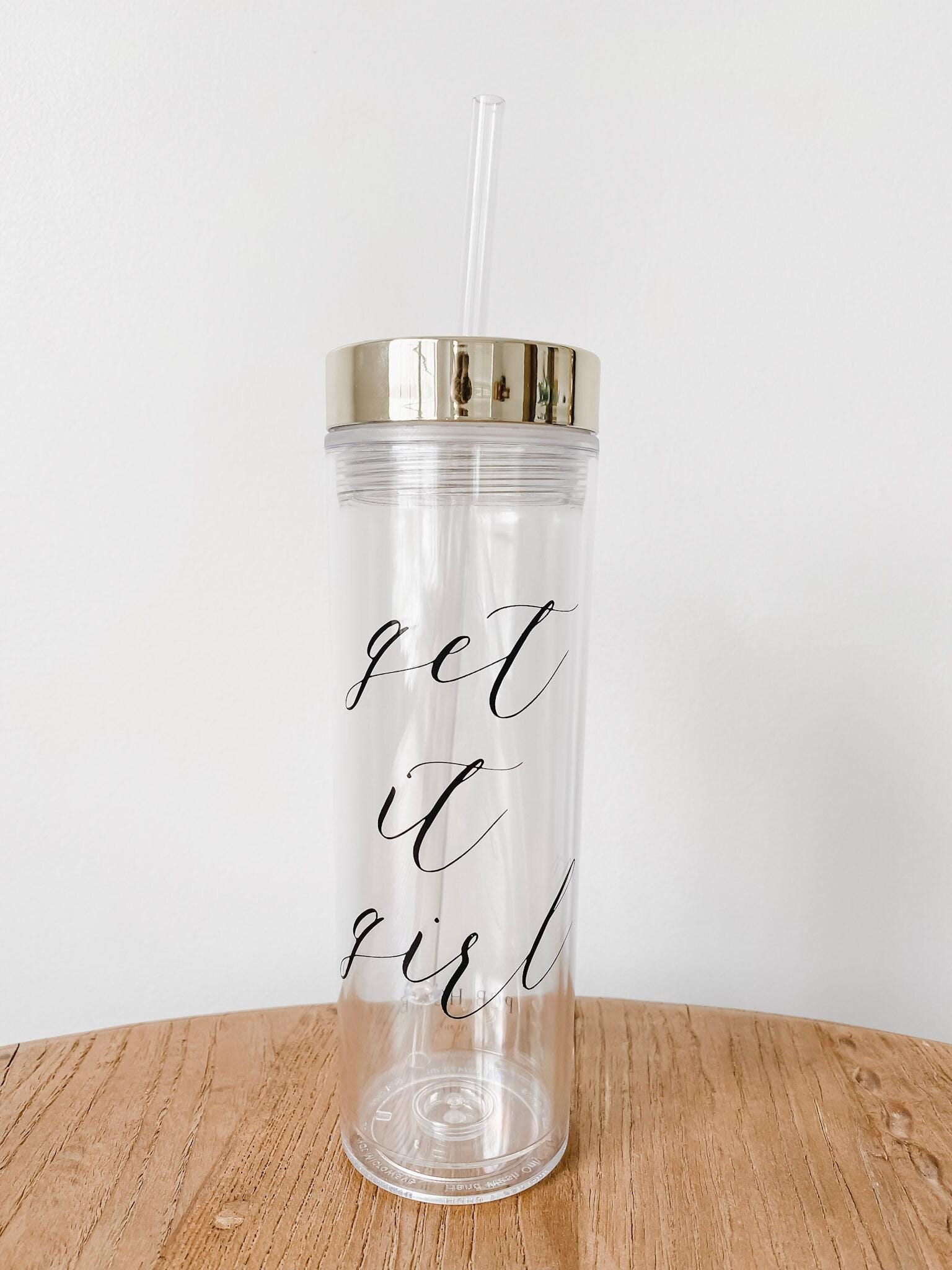 Clear Tumbler - Get It Girl
