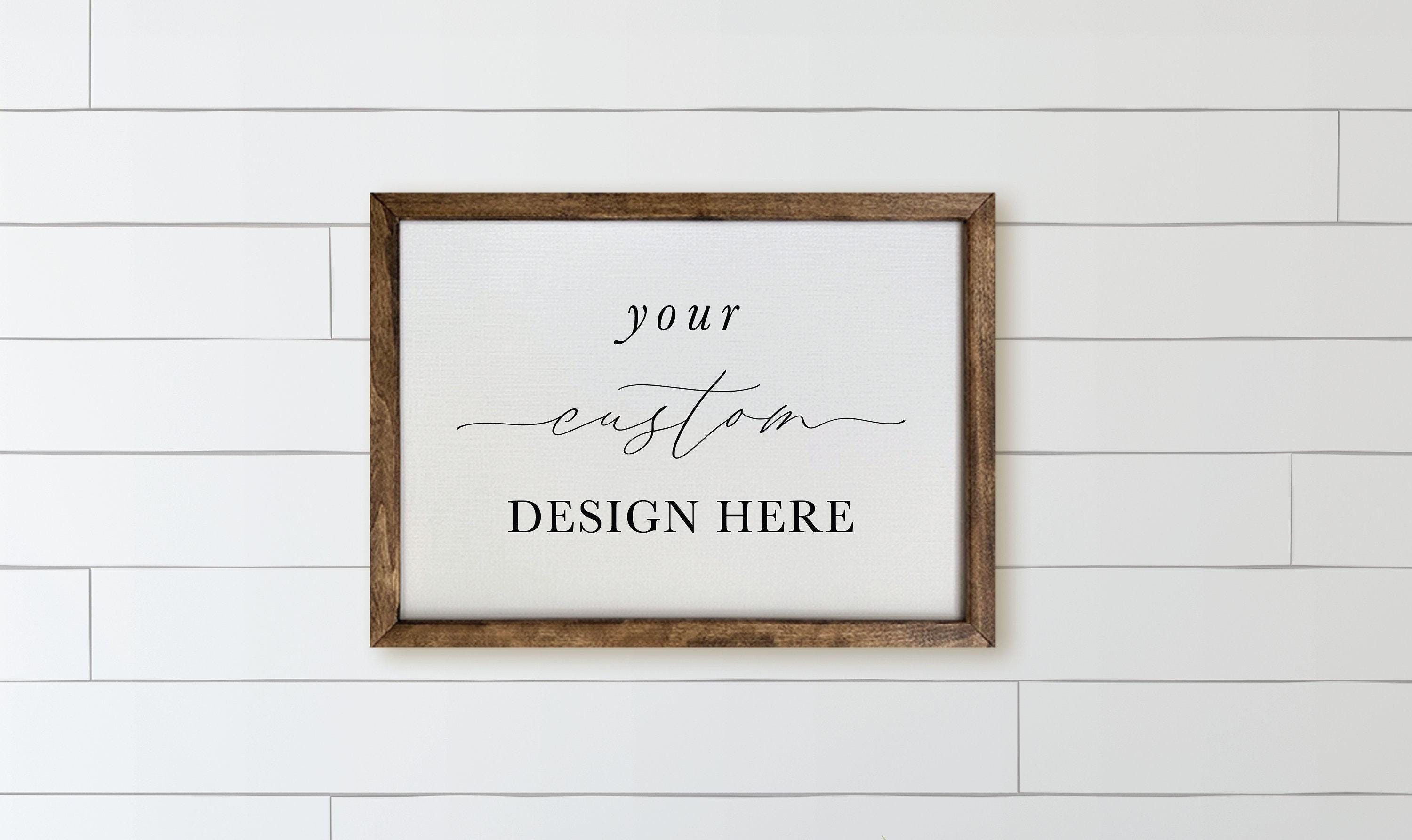 Custom Wood Framed Sign Order!