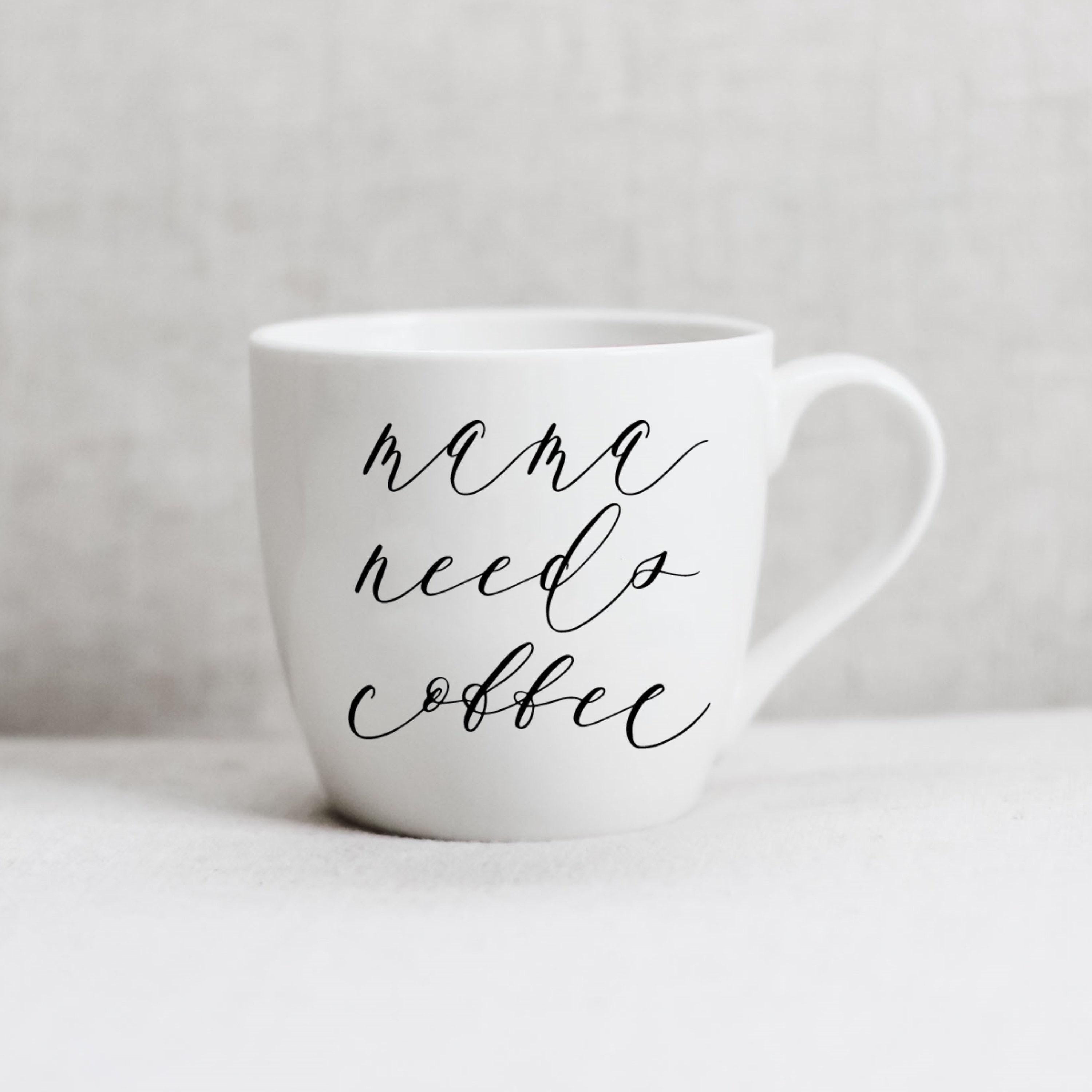 Ceramic Mug -  Mama Needs Coffee - couple, wedding gift, newlywed, engagement, wedding shower, anniversary