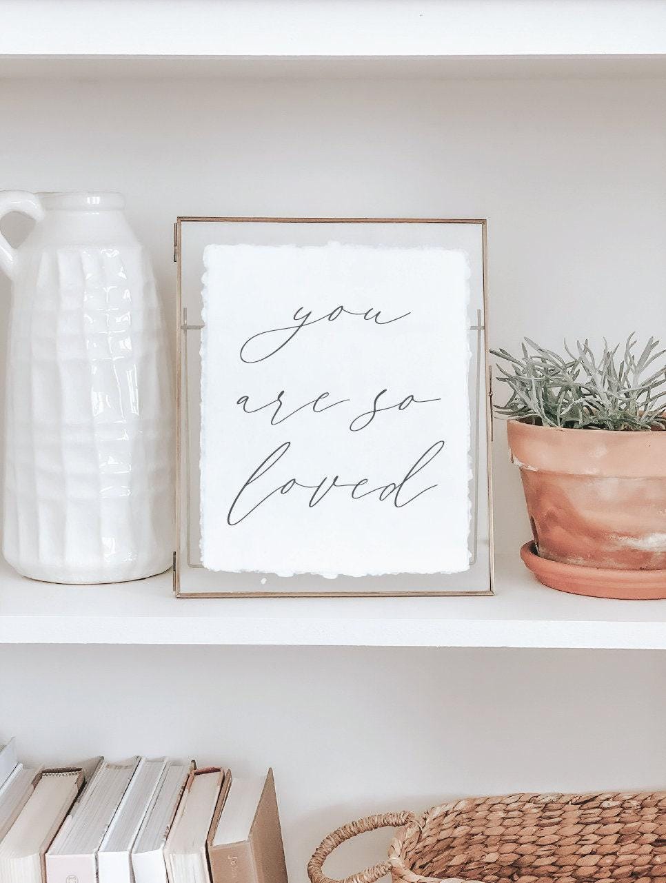 Glass Table Frames & Cards - You Are So Loved