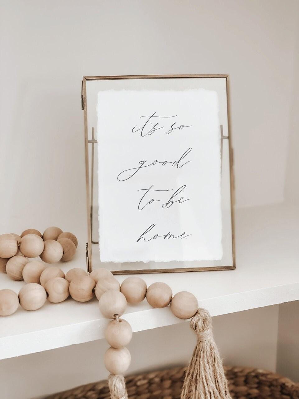 Glass Table Frames & Cards - It's So Good To Be Home