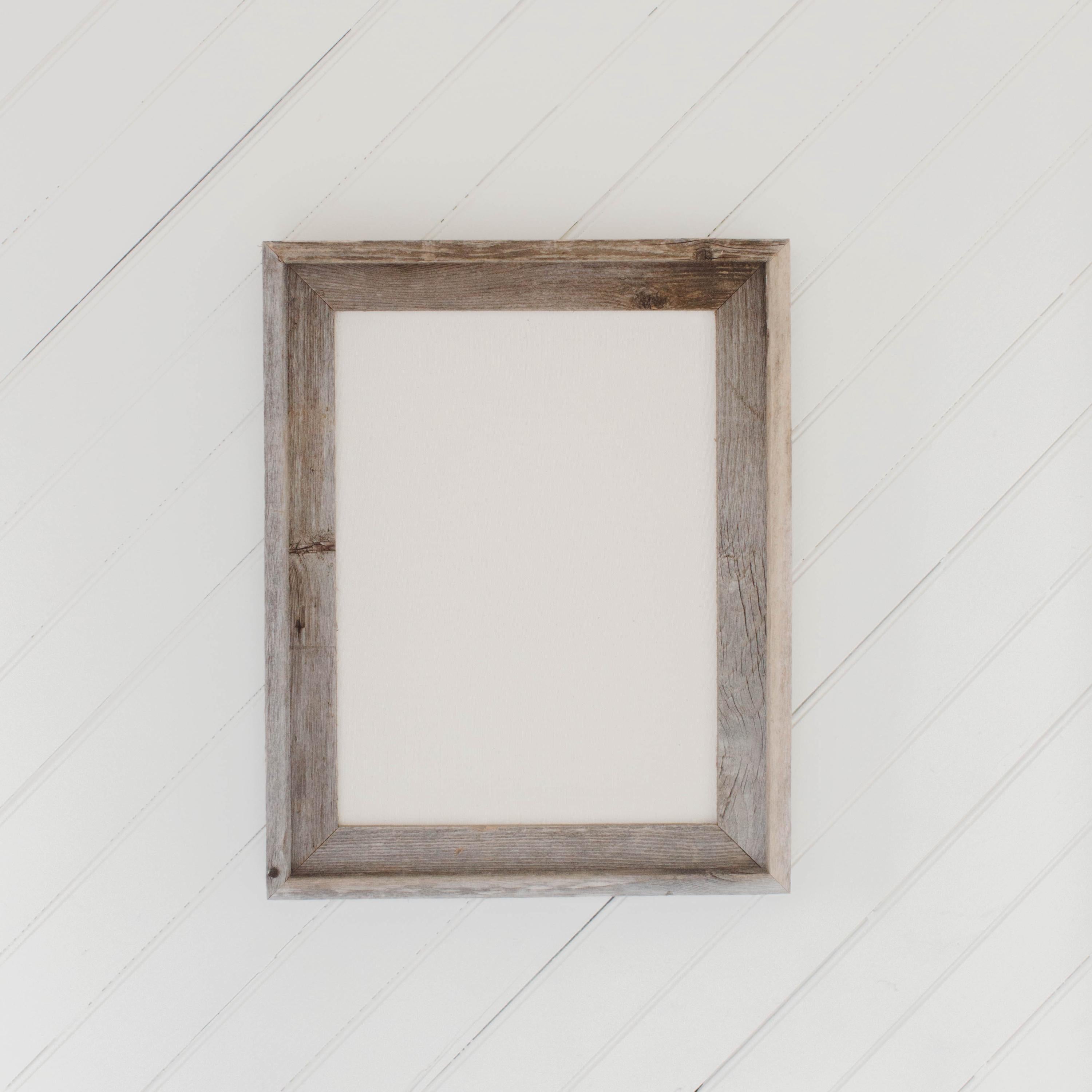 Reclaimed Barn Wood Frame - Frame Only - 100% American Made, farmhouse home decor, housewarming, weathered frame, rustic, handmade, natural
