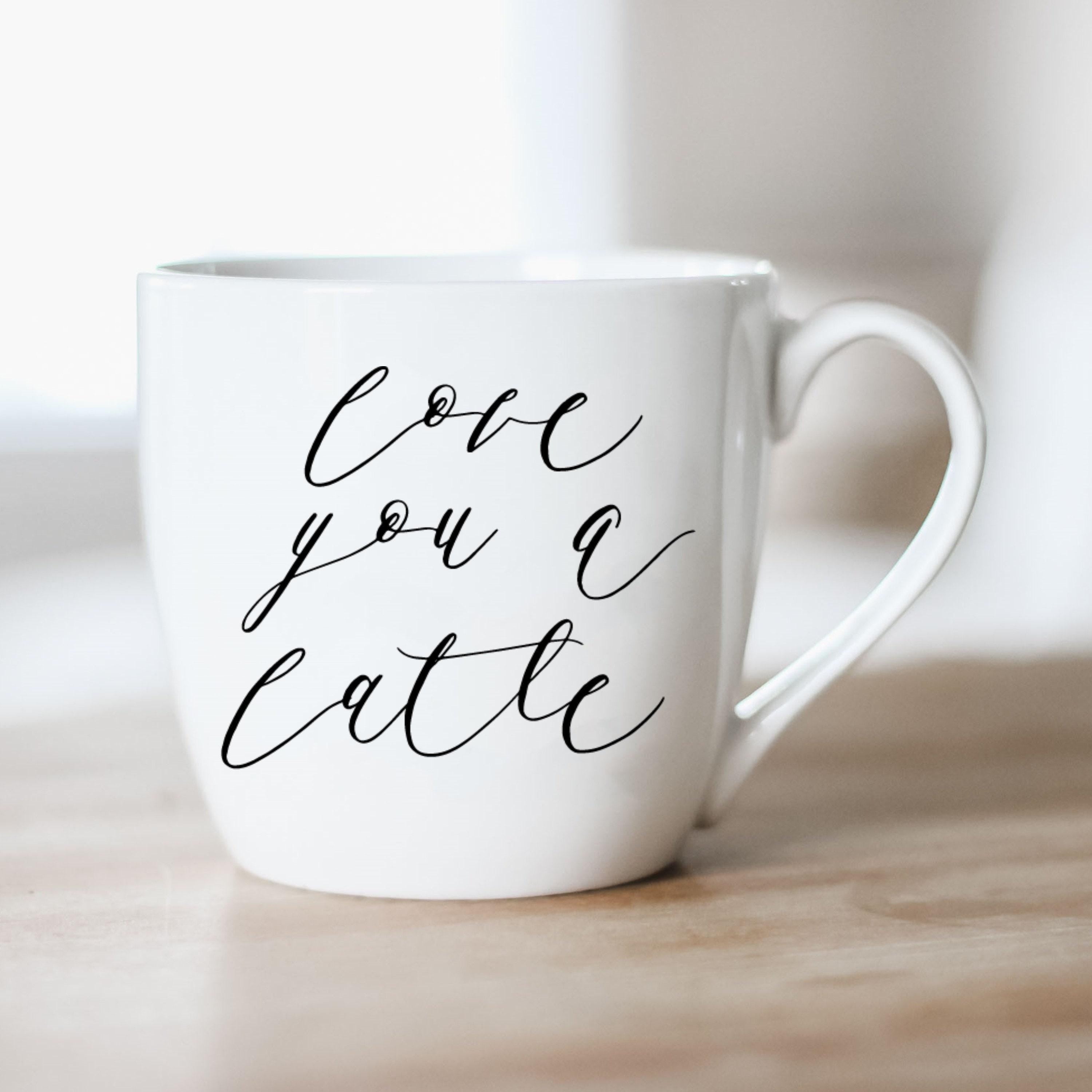 Ceramic Mug -  Love You a Latte - couple, wedding gift, newlywed, engagement, wedding shower, anniversary
