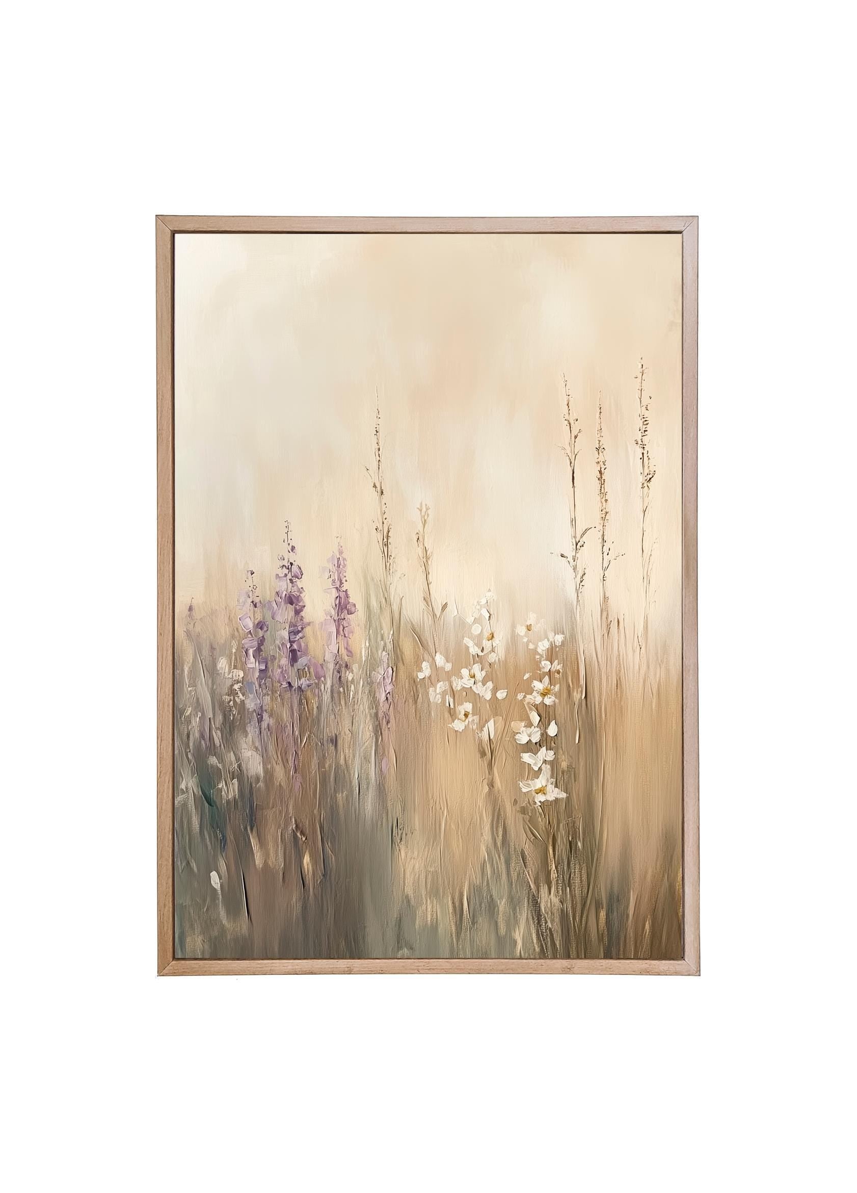 Wood Framed Print - Lavender - Handmade in USA, gallery wall art, framed decor