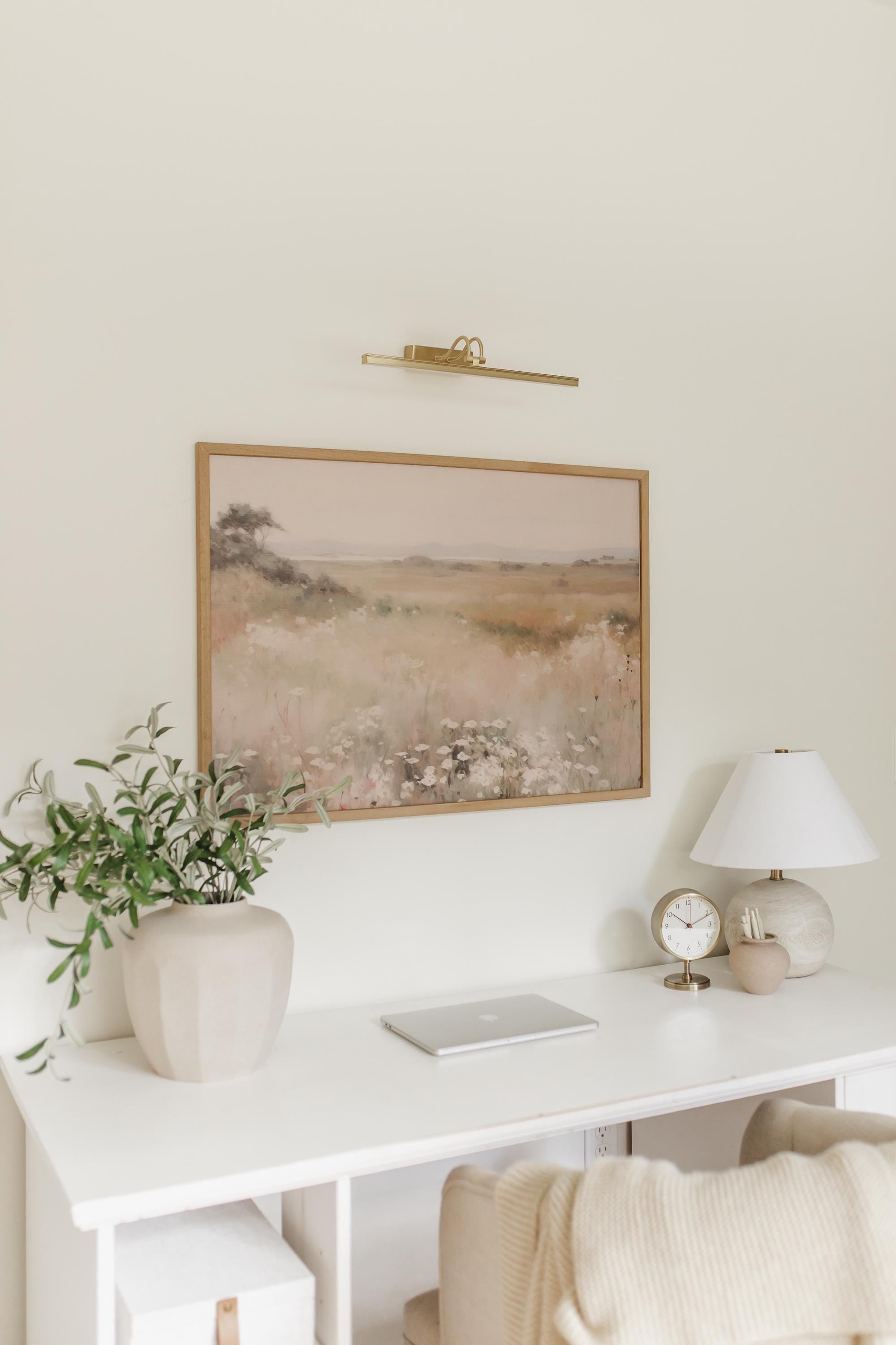 Wood Framed Print - Bright Wildflowers - Handmade in USA, gallery wall art, framed decor