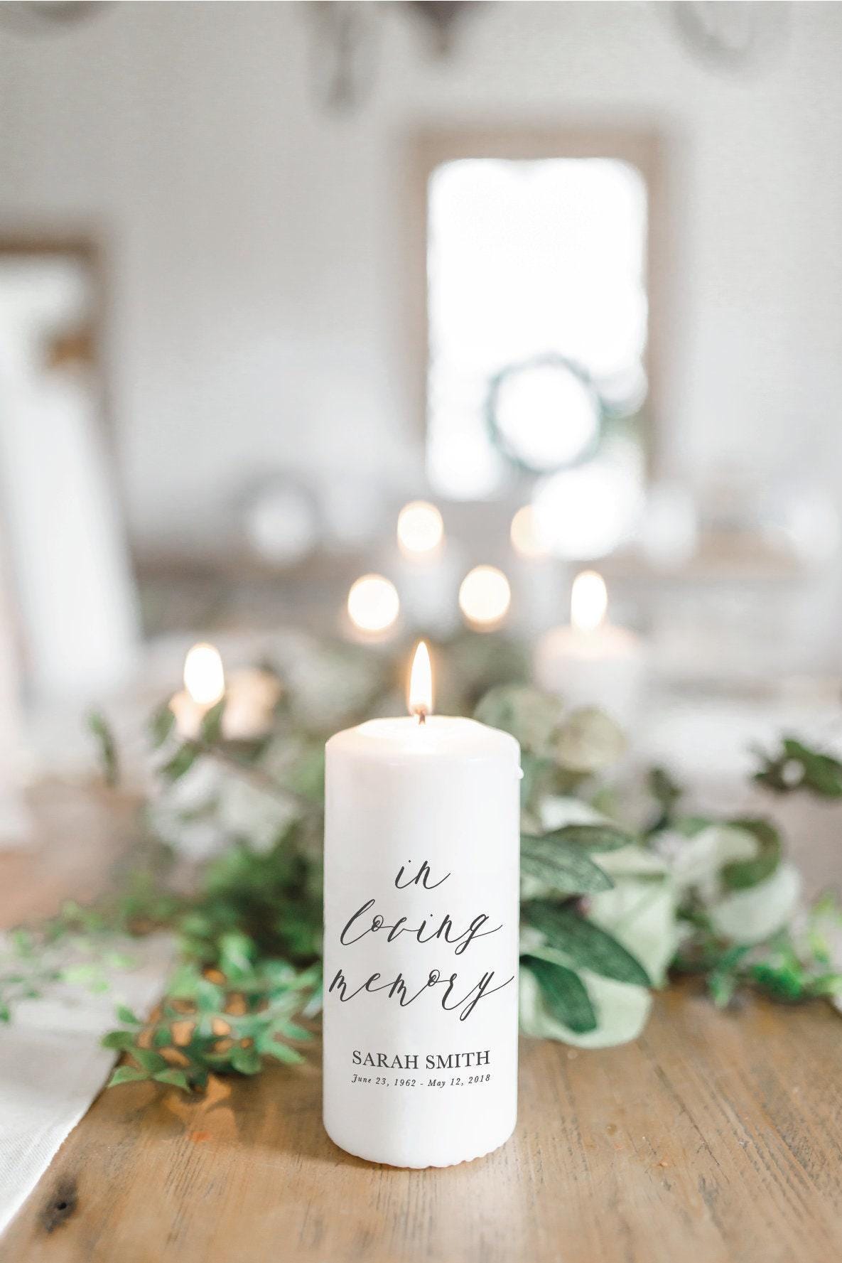 Candle - In Loving Memory Personalized