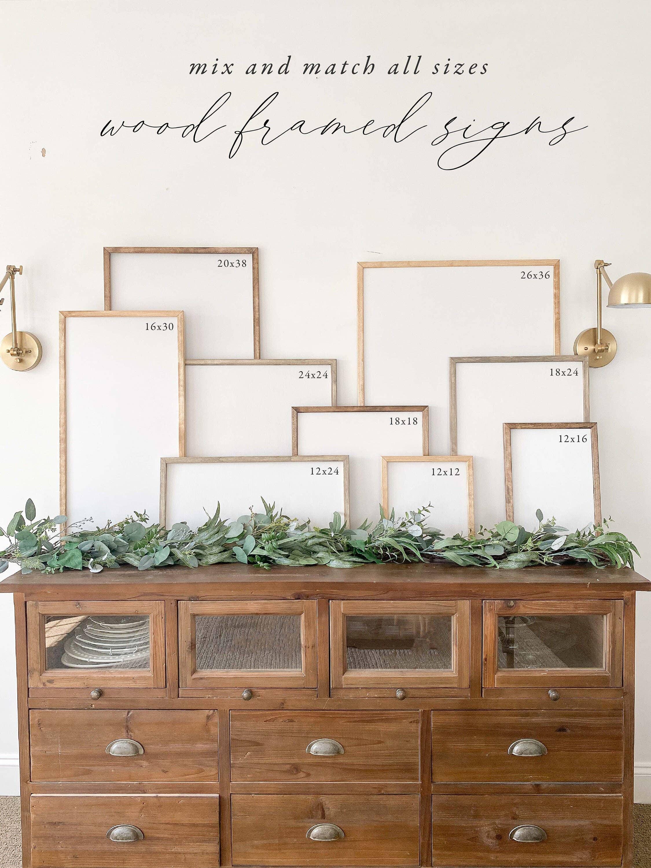 Wooden Frames - I Love You x1000