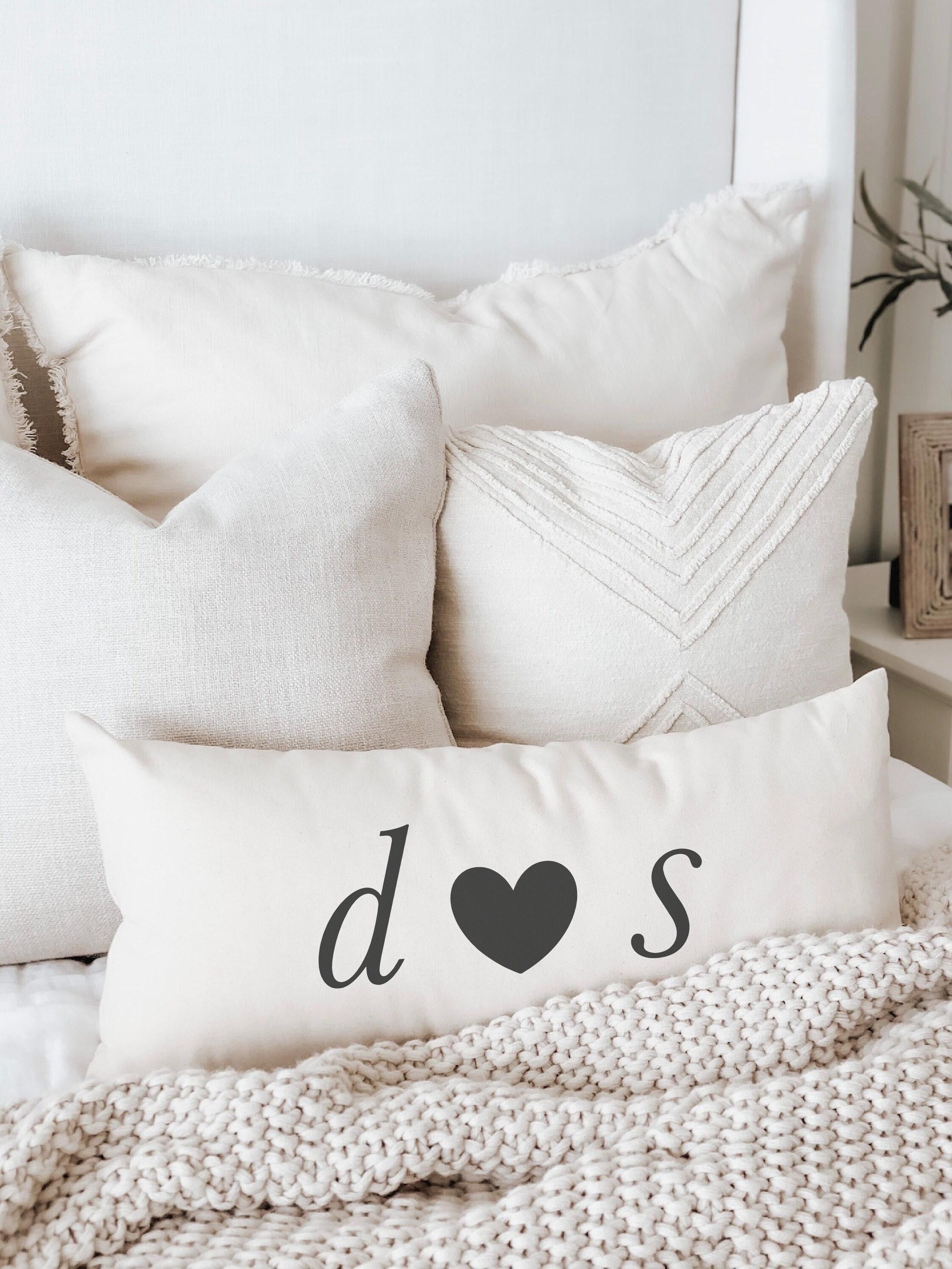 Personalized Lumbar Pillows - Personalized Two Initials