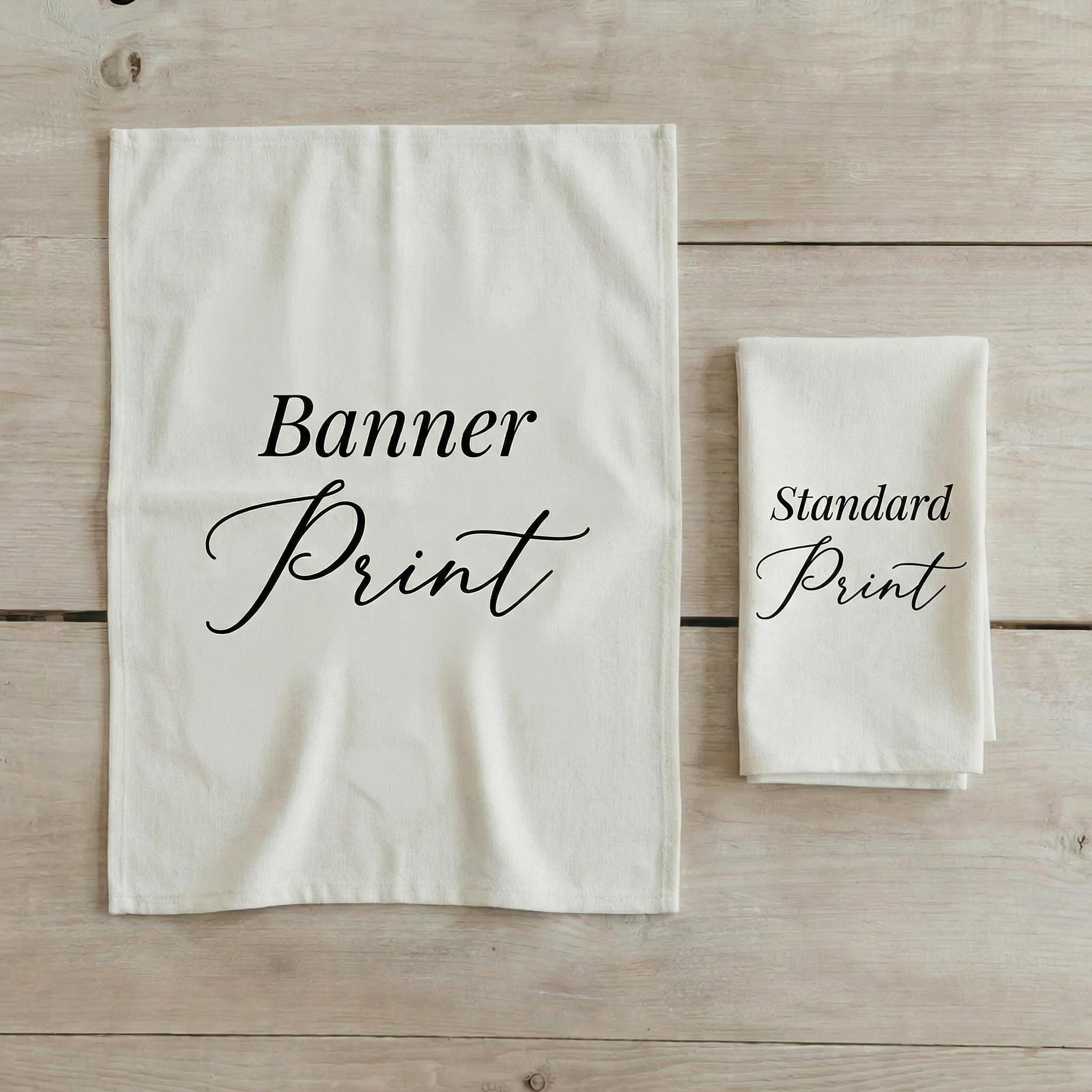 Personalized Tea Towel - Personalized Zip Code Script