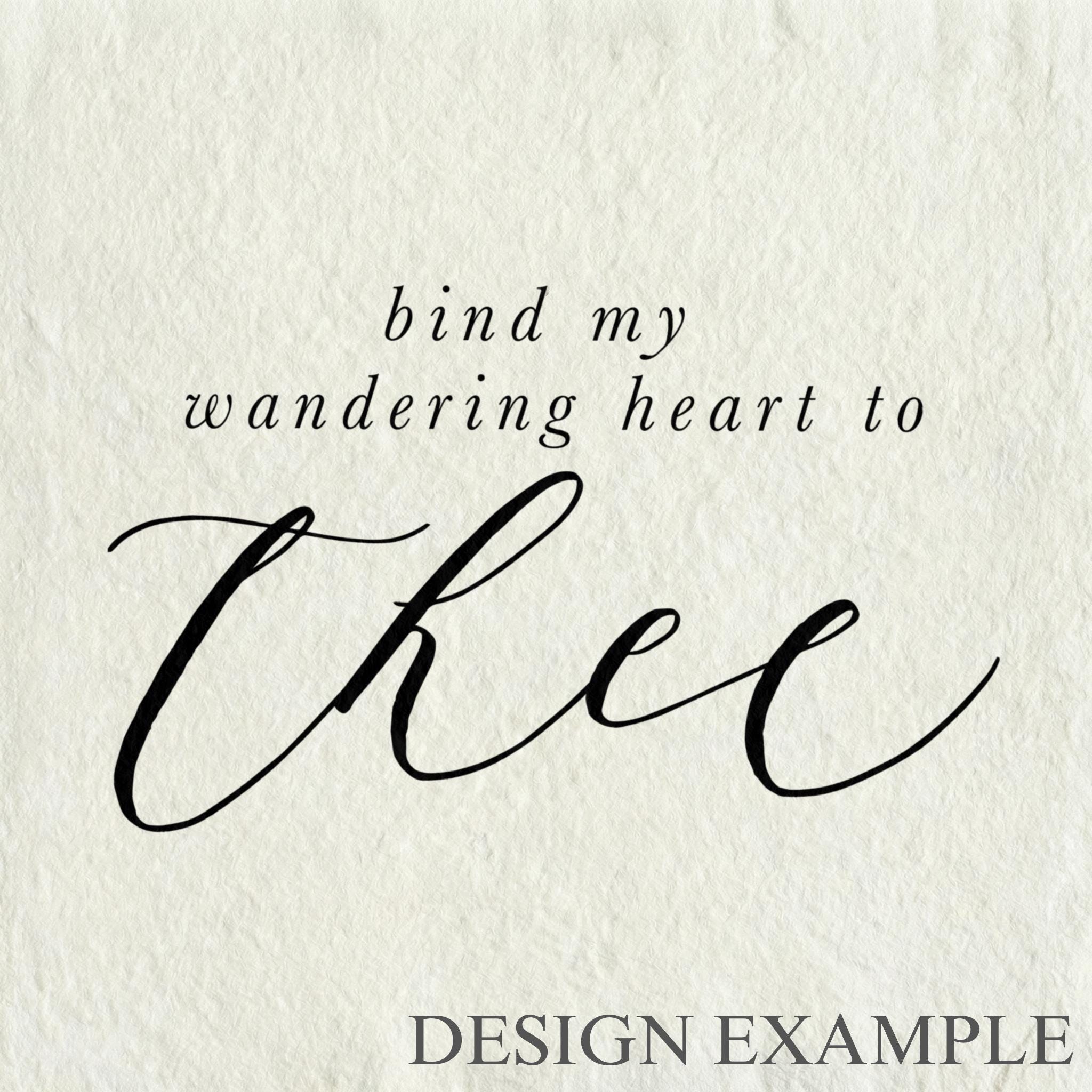 Glass Table Frames & Cards - Bind My Wandering Heart