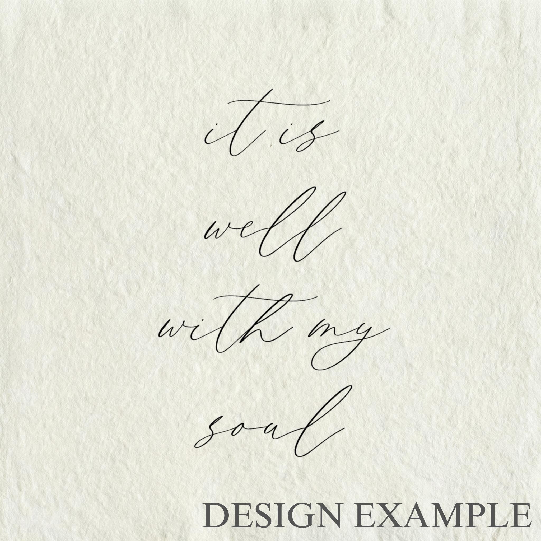 Glass Table Frames & Cards - It is Well